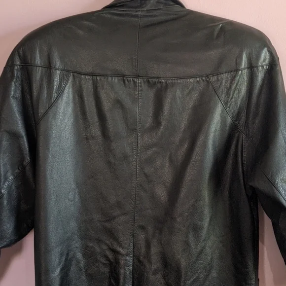 80s Vibe BB Dakota Leather Long Coat SM